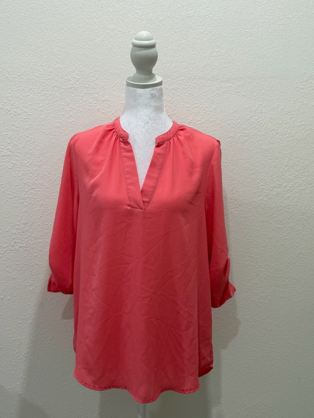 Society Coral Split Neck Tunic